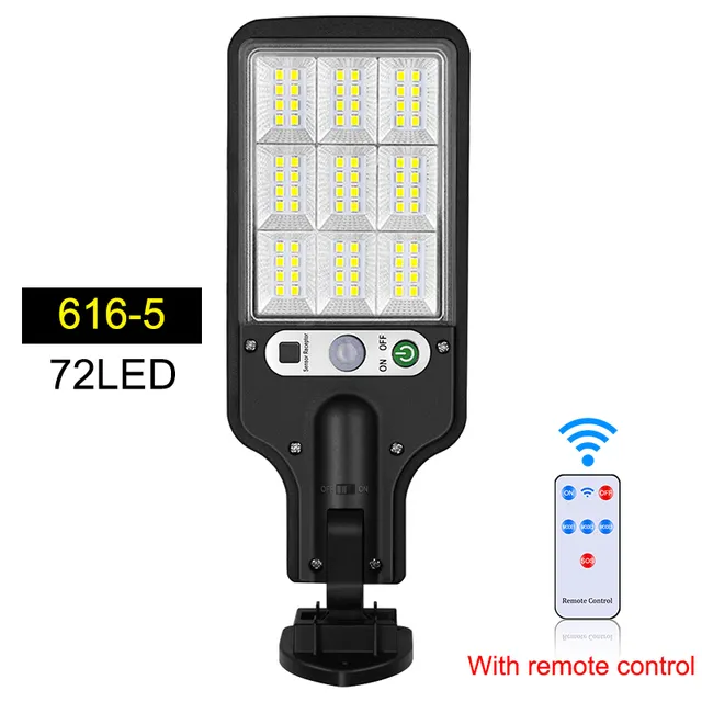태양 모션 조명 야외 태양 방수 가로등 정원 적외선 센서 모션 센서 스마트 원격 제어 빛 LED