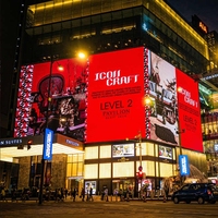 BESCAN layar Display LED besar, layar Display iklan papan reklame Digital 3D TV luar ruangan