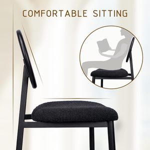 Taburetes de Bar de altura de mostrador Boucle negro contemporáneo Sillas de hierro de isla de cocina Bohemia moderna para aplicación de Bar de comedor de hogar de Hotel - Product Image 3