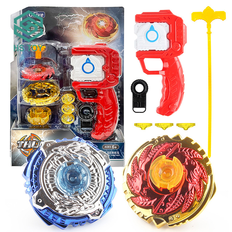 HS Оригинал 4D Thunder Gyro Battle Bayblades металлический волчок из сплава игрушка для детей с двойным пусковым устройством