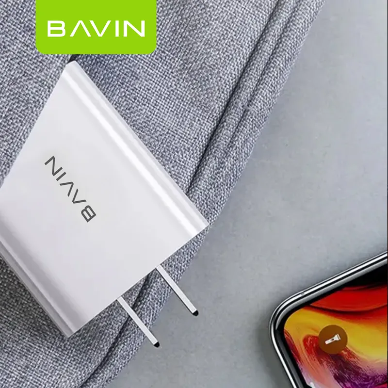 BAVIN wholesale portable 20w usb-c power adapter QC3.0 mobile cell phone fast charging charger PC351