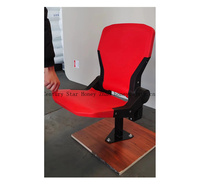 Chaise en plastique pour équipe de football, pliable, protection UV, injection PP, siège de stade