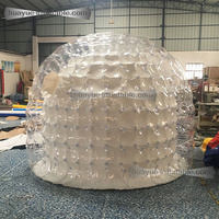 Dôme transparent pour l'extérieur, tente bulle gonflable de luxe, chambre d'hôtel