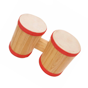 Gỗ bongo trống đồ chơi trẻ em, Đầu trống 4 và 5 inch, Quần áo trẻ em bongo trống - Product Image 4