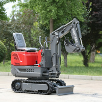 Mini Excavadora de 600 kg con Motor Euro5, Bomba PLC, Totalmente Hidráulica, para Uso en Huertos y Jardines