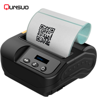 Impresoras térmicas de recibos inalámbricas portátiles de 80mm, compatibles con Bluetooth para Android e iOS, tóner de tinta SDK gratuito, producto en stock