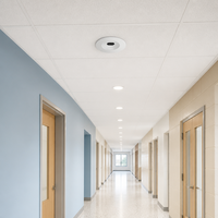 Capteur d'éclairage intelligent KNX ToF pour cafétéria, école, montage au plafond, mode jour/nuit, sans contact, DC 21-30V 30Hz, 2 fils, IP20, 0,4m