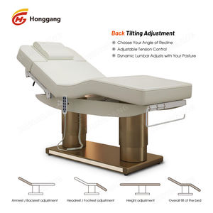 Fauteuil d'Examen Médical Esthétique Professionnel Chauffant et Électrique à 4 Moteurs, <span class=keywords><strong>Table</strong></span> de Massage Spa, Lit de Beauté Cosmétique pour Soins du Visage et Cils - Product Image 5