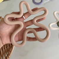 Nouveaux sous-verres en silicone de style nordique, inaltérables, utilisables comme supports géométriques abstraits pour plantes suspendues et sous-verres isolants pour la maison