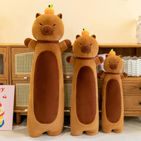 Usine En Gros Mignon Capybara Conception Long Corps Doux Oreiller Super Doux En Peluche Jouet De Couchage pour L'anniversaire Des Enfants Soulagement Du Stress