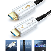 Kabel HDMI Optik Aktif Grosir 4K 18Gbps Kecepatan Tinggi 4K60Hz ARC Ultra HD dengan Casing Paduan Seng dan Serat TPE untuk TV