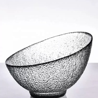 Qualité garantie Unique fait à la main japonais créatif irrégulier cuisine four épreuvage bol en verre pour les noix