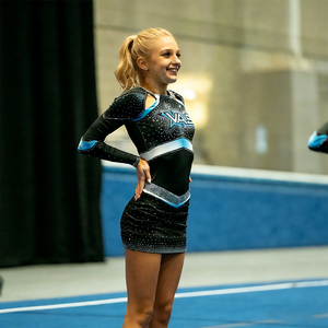 Высококачественные костюмы для чирлидинга, индивидуальный дизайн, OEM, полиэстер и спандекс, для девочек, для танцев - Product Image 5