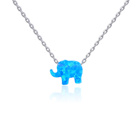 Collar Místico de Plata de Ley 925 con Ópalo que Irradia Encanto Etéreo y Brillo Multicolor