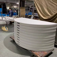 Table ronde pliante de 60 pouces (5 pieds) en HDPE blanc pour événements, fêtes, mariages, extérieur, capacité de 400 lb, vente en gros