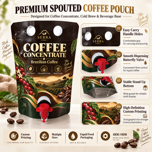 Pochette à café premium avec bec verseur, conçue pour le café arabe, les bases de boissons et un versement facile - Product Image 2