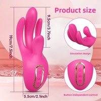 Vibrador de Estimulación del Punto G y del Clítoris para Mujeres, con 10 Velocidades de Vibraciones Internas y Externas
