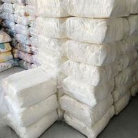 Chiffons en coton blancs pour usage industriel, vente en gros d'usine, 5 kg, 25-55 cm