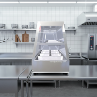 Présentoir chauffant Bain Marie Grand réservoir d'eau pour hôtel et restaurant Conservation de la chaleur et rétention d'humidité