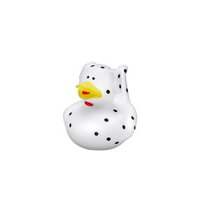 Personalizado Spot-Patterned Dog Squeeze Squeaky Juguete educativo Plástico Juego de agua Patito Juguete para perros y niños Natación - Product Image 1