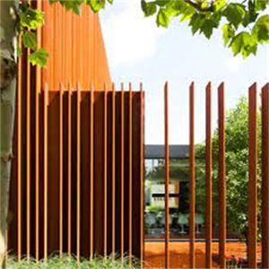 Piquets de clôture <span class=keywords><strong>en</strong></span> acier corten, panneaux de clôture, <span class=keywords><strong>poteaux</strong></span> de jardin pour clôtures - Product Image 3