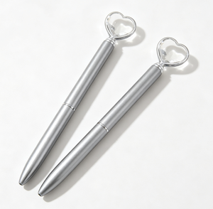 Heart Crystal Top Metal Ballpoint <b>Pen</b> Custom Printed Logo Multi‑color Elegant <b>Pen</b> For Business Wedding Giveaway - Product Image 6