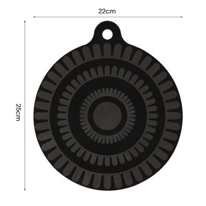 Tapis de cuisson en silicone réutilisable avec logo personnalisé, OEM ODM, antidérapant, protection contre les rayures, résistant à la chaleur, couvre-plaque de cuisson - Product Image 2