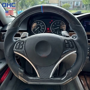 <span class=keywords><strong>Volante</strong></span> de Fibra de Carbono Real para BMW M3 328i 335i SSG 135i DCT E92 E93 E90, Disponible en EE. UU., con Línea Tricolor - Product Image 1