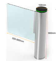 Porte tournante de contrôle de bouton cylindre efficace de gestion des flux de trafic porte de tourniquet de barrière d'oscillation de vitesse rapide