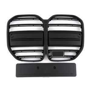 Pour Bmw série 4 G22 G23 ABS noir mat Double lattes cadre Grille avec ACC pour Bmw G22 G23 2021 2 portes <span class=keywords><strong>2022</strong></span> 2023 G22 Grill - Product Image 1