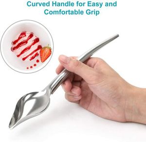 Cucchiai Multiuso in Acciaio Inox Lixsun <span class=keywords><strong>per</strong></span> Chef, Strumenti <span class=keywords><strong>per</strong></span> Disegnare su Cioccolato, Salse, Fondente, Crema, Filtro <span class=keywords><strong>per</strong></span> <span class=keywords><strong>Torte</strong></span> - Product Image 3