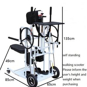 Günstiger Preis Manuelles Stehen Rollstuhl Stahlrohr rahmen Leicht gewicht gute Erfahrung hilfreich für Bein übungen-BZ-M-TH501 - Product Image 1
