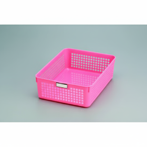 Cesto portaoggetti orizzontale nome Inomata B5 in colore rosa - Product Image 1