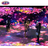 Projecteur laser interactif pour sol et mur, projection immersive, grand écran, hologramme, salles de fête, projection