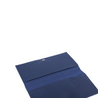 Porte-passeport personnalisé réutilisable en cuir PU avec bouton RFID, imperméable, portable, de luxe, pour cartes d'identité, cartes de visite, portefeuille de voyage