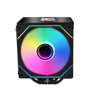 Ventilador de Refrigeración para CPU de Aluminio Popular con 6 Tubos de Calor, Pantalla de Temperatura, PWM, LED Completo para Juegos de Alta Eficiencia - Product Image 4