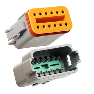 DT Serie IP67 Waterdichte RoHS Automotive Draadboom DT06 12V Mannelijke Vrouwelijke Aluminium Geleider Crimp Terminals Adapter Nylon - Product Image 4