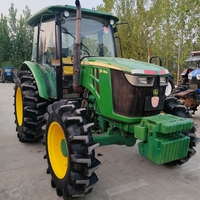 4wd 4x4 75hp 80hp 90hp Mini tracteurs agricoles d'occasion Johnn Deere Machinerie agricole bon marché Tracteur agricole à vendre