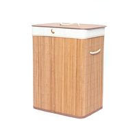 Panier à linge en bambou pliable à haute performance pour le lavage des vêtements