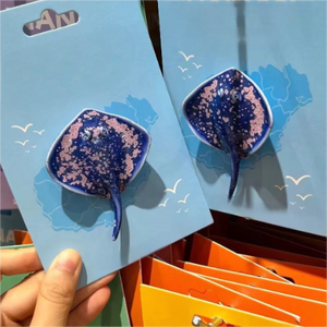 Vente en gros <span class=keywords><strong>de</strong></span> poissons marins marins marins côtiers animaux en résine artisanat requin et dauphin aimants pour réfrigérateur figurines souvenirs - Product Image 5