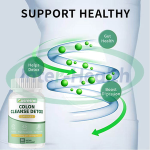 Cápsulas Ausreson para Limpeza do Cólon, Suplementos Herbais para Saúde Intestinal, Pílulas Probióticas para Emagrecimento, Cápsulas Detox para Limpeza do Cólon - Product Image 2