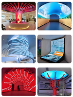 Écran LED flexible pour scène, prix d'usine en gros, P2, étanche, écran LED publicitaire flexible, écran LED flexible ultra-fin