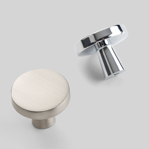 Modern Round Cabinet <b>Knobs</b> Zinc Alloy Plated Durable Furniture Hardware Drawer Door Handles - Product Image 3