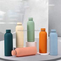 Thermos portable moderne en acier inoxydable 304, 500 ml/750 ml, givré, isolation thermique 6-12 heures, fonction de consommation directe pour