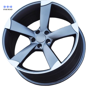 RCSR pour <span class=keywords><strong>AUDI</strong></span> 17 18 19 20 pouces 5X112 voiture jante en alliage d'aluminium roues mat pistolet gris Machine visage après-vente - Product Image 2
