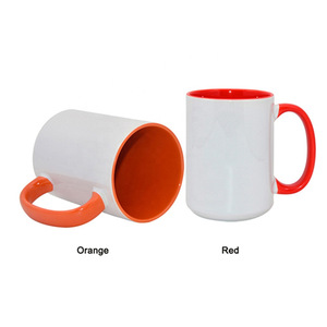 <span class=keywords><strong>Mug</strong></span> à sublimation de 15 oz, blanc, en céramique, avec revêtement pour sublimation, <span class=keywords><strong>mug</strong></span> DIY, impression par sublimation - Product Image 6