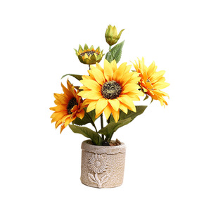 Bouquet de tournesols Jinhe 30cm-100cm, fleur en soie, décoration d'intérieur, plante - Product Image 5