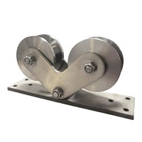 Rouleau de porte coulissante directionnel à double roue en acier inoxydable avec roulement, haute capacité de charge, pour porte de patio