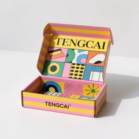 Boîte d'expédition en carton ondulé personnalisée à faible MOQ avec logo imprimé pour cosmétiques, recyclable, pour envoi aérien