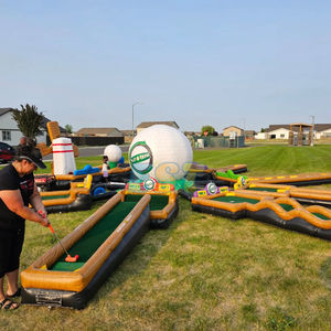 Terrain <span class=keywords><strong>de</strong></span> golf gonflable portable rond 3/6/9 trous mini golf gonflable fou putt parcours <span class=keywords><strong>de</strong></span> golf jeux <span class=keywords><strong>de</strong></span> sport avec souffleur d'air - Product Image 4